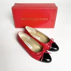 BALENCIAGA バレンシアガ レザーパンプス フラットシューズ c176