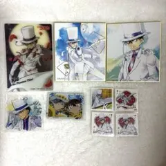 名探偵コナン 怪盗キッド 江戸川コナン カード 色紙 箔押し アクキー シール