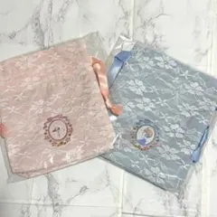 【カードキャプターさくら】巾着　2種類セット　レース×刺繍