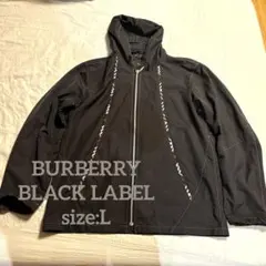 BURBERRY BLACK LABEL ナイロンフードジャケット L