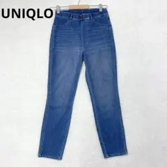 ユニクロ デニムパンツ ストレッチ M ブルー カジュアル シンプル ベーシック