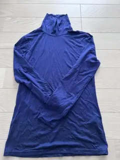 UNIQLO ユニクロHEATTECH ブルー タートルネック M