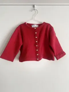 agnès b. レッド カーディガン 2 ans