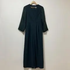 エメ aimer anche オールインワン　ドレス　グリーン　大人　上品　春