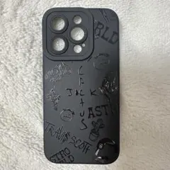 travis scott トラヴィススコット iPhoneケース　ブラックAのサムネイル