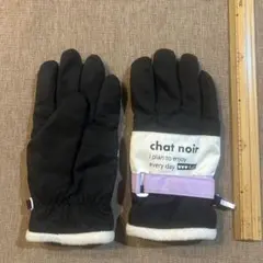 chat noir 手袋 19cm 黒