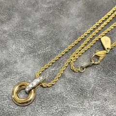 VALENTINO ゴールド リングペンダント サークルネックレスのサムネイル