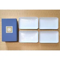 たち吉 長皿 和食器 皿 長角皿 波涛 昭和 レトロのサムネイル