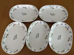 ★未使用★ たち吉 楕円皿 5枚セット カレー皿 パスタ皿のサムネイル