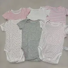 ユニクロ他　肌着　ロンパース　6枚セット90