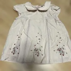 petit main 半袖ブラウス 薄ピンク　130cm