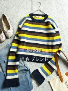 美品✨MARNI 現行モデル ロゴオーバーサイズニット 42 XL相当 - メルカリ