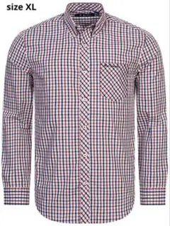 Ben Sherman / ハウスチェックボタンダウンシャツ Red (XL)