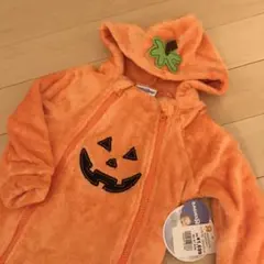 新品 BabiesRus ハロウィン カバーオール かぼちゃ 70cm