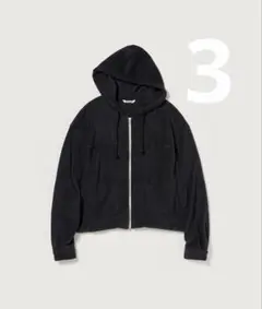 AURALEE COTTON NYLON PILE ZIP PARKA 3