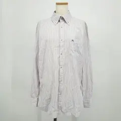 /＊a/バーバリー ブラックレーベル ロゴ刺繍 シャツ 長袖 41 トップス