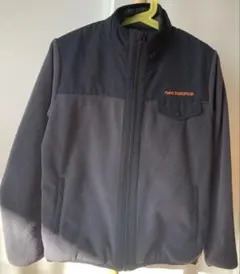 ニューバランス フリース キッズ ジャケット 140 ジップアップ グレー