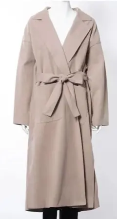 美品　fifth　ベージュ ロングコート ポリエステル100%