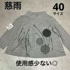 極美品】 慈雨 綿100% 半袖カットソー グレー - メルカリ