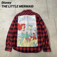 Disney LITTLE MERMAID ヴィンテージ　リメイク　ネルシャツ