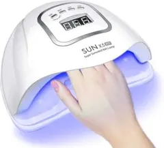ジェルネイルライト 120W ネイル LEDライト ホワイト 高速硬化 高出力