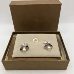 現状品　当時物 ヴィンテージ　ネクタイピン•カフス　SV 925 / K18 現状品 当時物 ヴィンテージ ネクタイピン•カフス SV 925 / K18 - メルカリ
