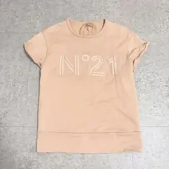 N°21 ヌメロヴェントゥーノ ロゴ 半袖スウェット トレーナー ピンクベージュのサムネイル