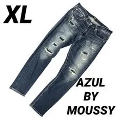 専用　AZUL BY MOUSSY ダメージジーンズ　XLサイズスキニーパンツ