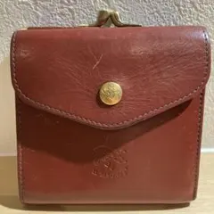 IL BISONTE 赤 レザー 三つ折り財布