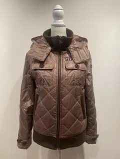 GOTCHA ゴルフウェア メンズダウン フード付（取り外し可）チェック柄 秋冬