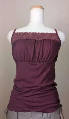 レースキャミソール　ボルドー　HANKY PANKYのサムネイル