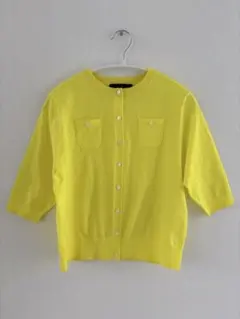 CABaN ファインポリエステル ハーフスリーブポケットカーディガン