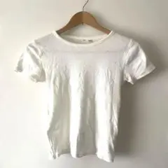 MOUSSY マウジー 定番 リブ クルーネック 半袖 Tシャツ ホワイト 白のサムネイル