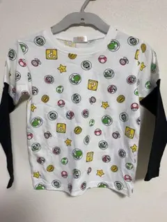 スーパーマリオ プリント 長袖カットソー 120cm