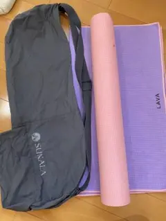 LAVA ヨガマット ピンク 収納バッグ付き