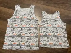 ★底値★オーシャングラウンドタンクトップ 140cmと100cm おそろコーデ
