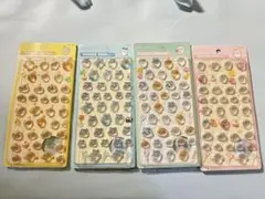 と*も様 ボンボンドロップシール　ちいかわ　ハチワレ　うさぎ　4シート