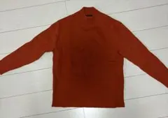 UNITED TOKYO 洗えるウールミラノリブモックネック ORANGE