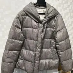 grove チェック柄 ダウンジャケット フード付き