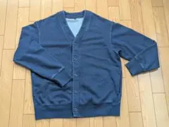 ユニクロ UNIQLO インディゴスウェットカーディガン　Lサイズ