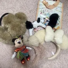 ミッキー・ミニー・スヌーピー カチューシャ3点セット