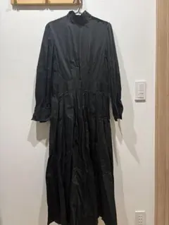 黒の長袖マキシワンピース foufou サイズ1 Mサイズ相当 値段交渉可能