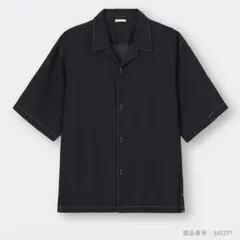 GU カラーステッチオープンカラーシャツ Lサイズ