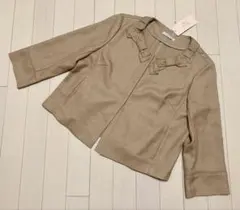 ★ローズディアラ★38★新品★タグ付★ノーカラージャケット★ベージュ★のサムネイル