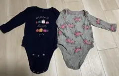 長袖ロンパース・カバーオール 2点セット