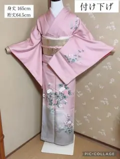 付け下げ 訪問着 七五三など 正絹 暈し染め トールサイズ 御所染色 165cm