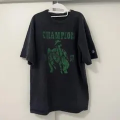 チャンピオン　プリントT ネイビー