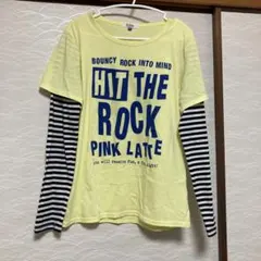 Pink Latte イエロー Tシャツ M/165