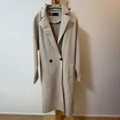 ZARA ベージュ ダブルボタンコート
