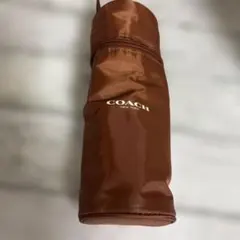 美品 COACH コーチ ペットボトル 水筒 ホルダー ブラウン